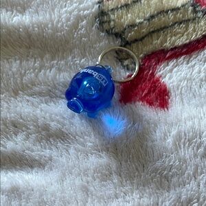 Blue USBank Piggy Keychain
